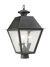  2169-61 - 3 Light Charcoal Outdoor Post Lantern