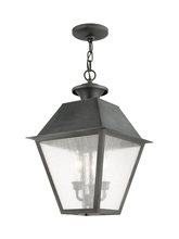  2170-61 - 3 Light Charcoal Outdoor Chain Lantern