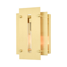  21771-12 - 1 Lt Satin Brass Outdoor Wall Lantern