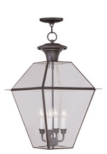  2387-07 - 4 Light Bronze Outdoor Chain Lantern