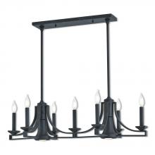  40057-07 - 9 Lt BZ Linear Chandelier