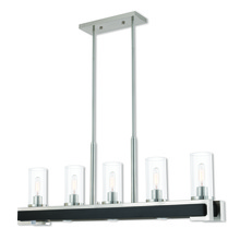  41075-91 - 8 Lt BN Linear Chandelier