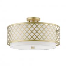  41109-33 - 3 Light Soft Gold Large Semi-Flush