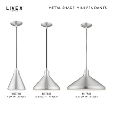  41178-66 - 1 Lt Brushed Aluminum Mini Pendant