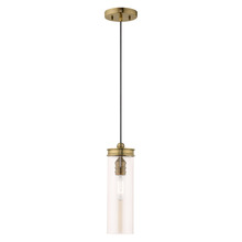  41227-01 - 1 Lt Antique Brass Mini Pendant