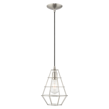  41322-91 - 1 Lt Brushed Nickel Mini Pendant