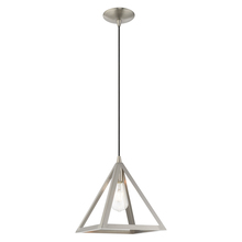  41329-91 - 1 Lt Brushed Nickel Mini Pendant