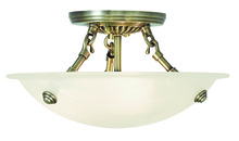  4272-01 - 3 Light Antique Brass Ceiling Mount