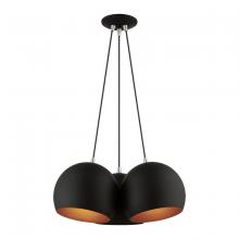  43393-04 - 3 Light Black Globe Pendant