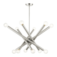  45586-91 - 12 Lt Brushed Nickel Chandelier