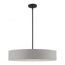  46145-04 - 5 Light Black Large Drum Pendant