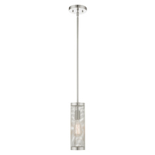  46211-91 - 1 Lt Brushed Nickel Pendant