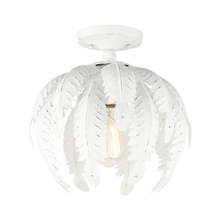  46231-60 - 1 Lt Antique White Semi Flush