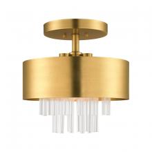  48872-08 - 3 Lt Natural Brass Ceiling Mount