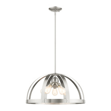  49645-91 - 5 Lt Brushed Nickel Pendant Chandelier