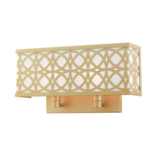  49877-33 - 2 Lt Soft Gold ADA Double Sconce