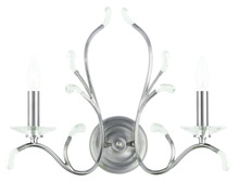  51002-91 - 2 Light Brushed Nickel Wall Sconce