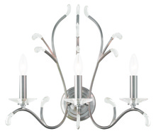  51013-91 - 3 Light Brushed Nickel Wall Sconce