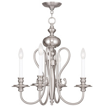  5164-91 - 4 Light Brushed Nickel Chandelier