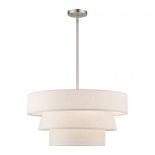  56724-91 - 4 Light Brushed Nickel Pendant Chandelier