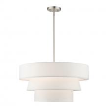  58134-91 - 4 Light Brushed Nickel Pendant Chandelier