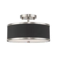  60402-91 - 2 Lt Brushed Nickel Ceiling Mount