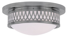  7352-91 - 2 Light Brushed Nickel Ceiling Mount