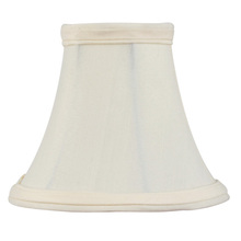  S102 - Off White Silk Bell Clip Shade