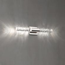  BWS14222-PN - Cru 22in LED 3000K/3500K/4000K 120V/277V Bath Vanity & Wall Light in Polished Nickel with Clear Op