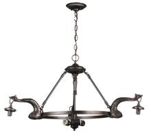  110426 - 36"W Leaping Trout 3 Arm Chandelier