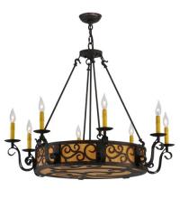  115165 - 36"W Delano 8 LT Chandelier