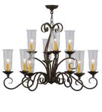  115867 - 36"L Wallis 10 LT Oblong Chandelier