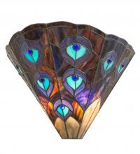  119280 - 14" Wide Peacock Wall Sconce