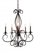  120308 - 28" Wide Phillipe 5 Light Chandelier