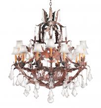  120330 - 36" Wide French Baroque 16 Light Chandelier