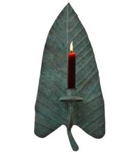  121493 - 7" Wide Arum Leaf Wall Mount Candle Holder