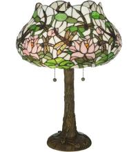  125091 - 22.5"H Dragonfly Flower Table Lamp