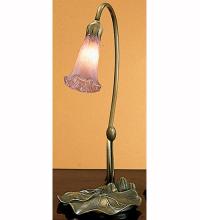  12615 - 16" High Lavender Pond Lily Mini Lamp