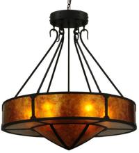  129115 - 32"W Timber Inverted Pendant