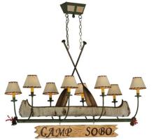  131252 - 51.5"L Personalized Canoe 8 LT Chandelier