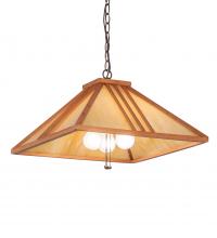  134178 - 18" Square Forestwood Pendant