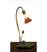  13509 - 16" High Pink/White Pond Lily Accent Lamp