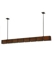  135128 - 96"L Giradeau Wood Beam Oblong Pendant