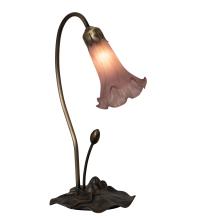  13820 - 16" High Lavender Tiffany Pond Lily Accent Lamp