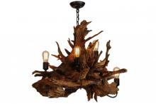  144569 - 30" Wide Driftwood 5 Light Chandelier