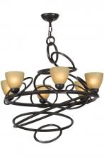  152738 - 29" Wide Anneau 6 Light Chandelier