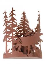  15307 - 11"W Elk through the Trees Wall Sconce