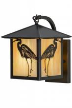  153951 - 8"W Seneca Heron Curved Arm Hanging Wall Sconce