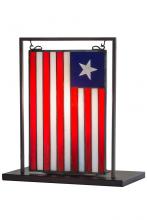  157630 - 9.5"W X 10.5"H Liberian Flag Lighted Tabletop Window