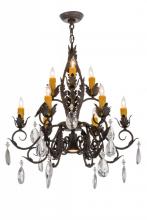  162815 - 26"W New Country French 9 LT Chandelier